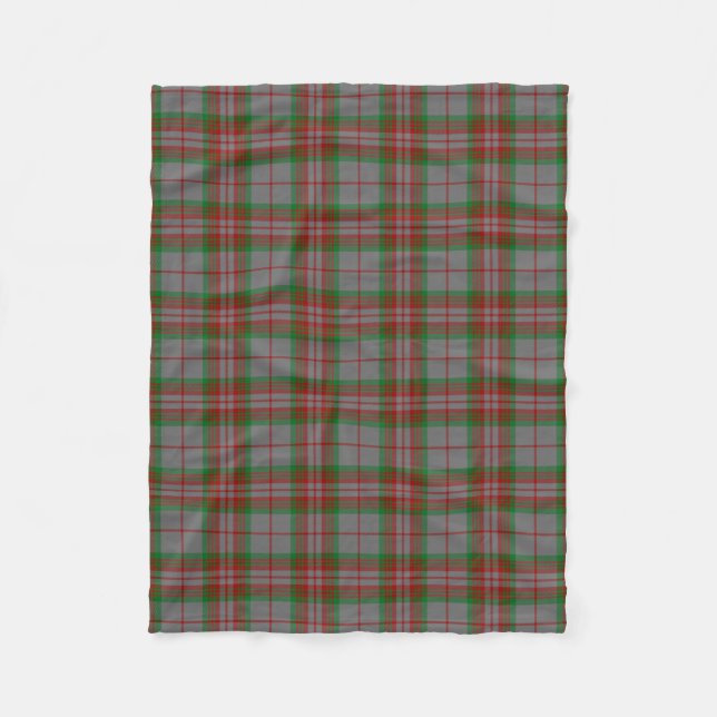 Manta Polar Clan escocés Gray Tartán Plaid (Anverso)