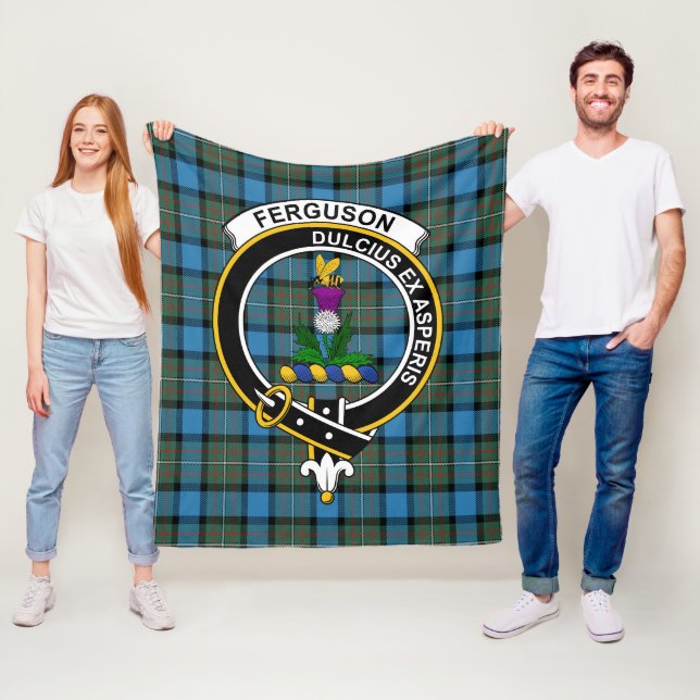 Manta Polar Clan Ferguson Antiguo Tartan Plaid (In situ)
