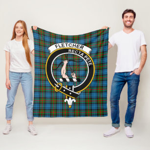 Manta Polar Clan Fletcher de Dunan Tartan Plaid