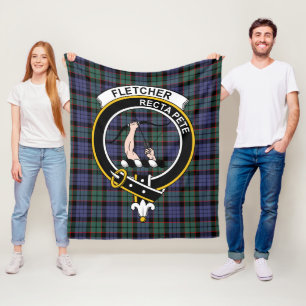 Manta Polar Clan Fletcher Modern Tartan Plaid