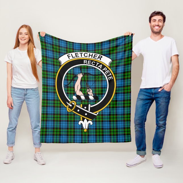 Manta Polar Clan Fletcher Tartan Plaid (In situ)