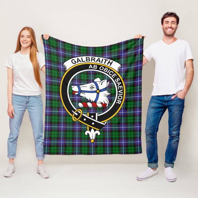 Manta Polar Clan Galbraith Tartan Plaid (In situ)