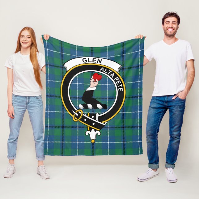 Manta Polar Clan Glen Ancient Tartan Plaid (In situ)