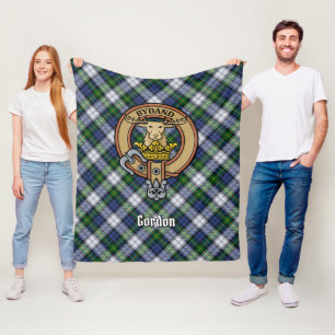 Manta Polar Clan Gordon Escudo por Vestir Tartán