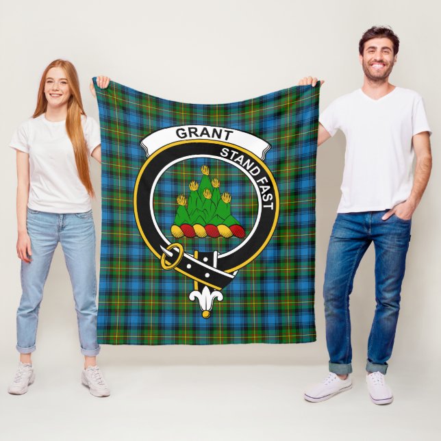 Manta Polar Clan Grant Hunting Tartan Plaid (In situ)