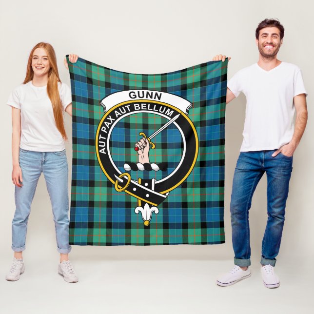 Manta Polar Clan Gunn Antient Tartan Plaid (In situ)