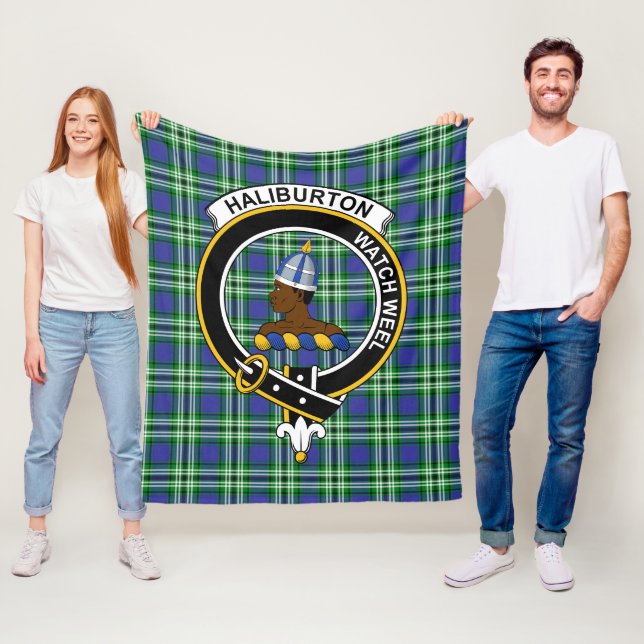Manta Polar Clan Haliburton Tartan Plaid (In situ)