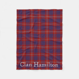 Manta Polar Clan Hamilton Tartan Fleece Blanket