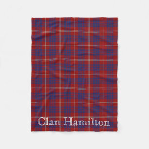 Manta Polar Clan Hamilton Tartan Fleece Blanket
