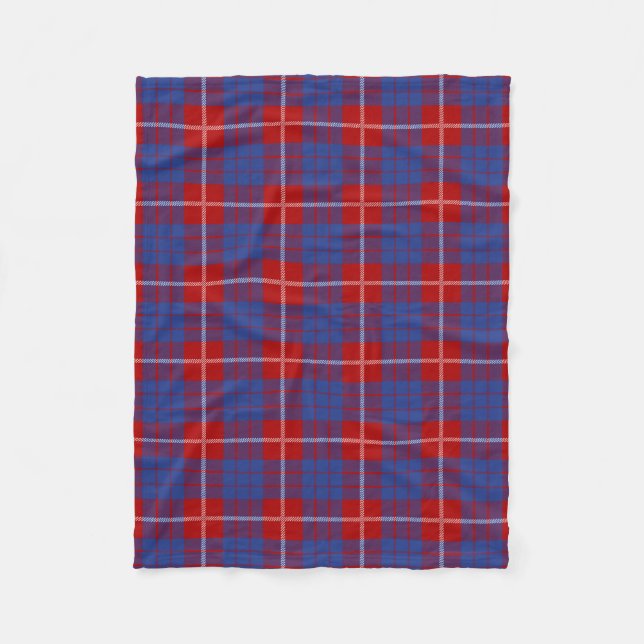 Manta Polar Clan Hamilton Tartan Plaid (Anverso)