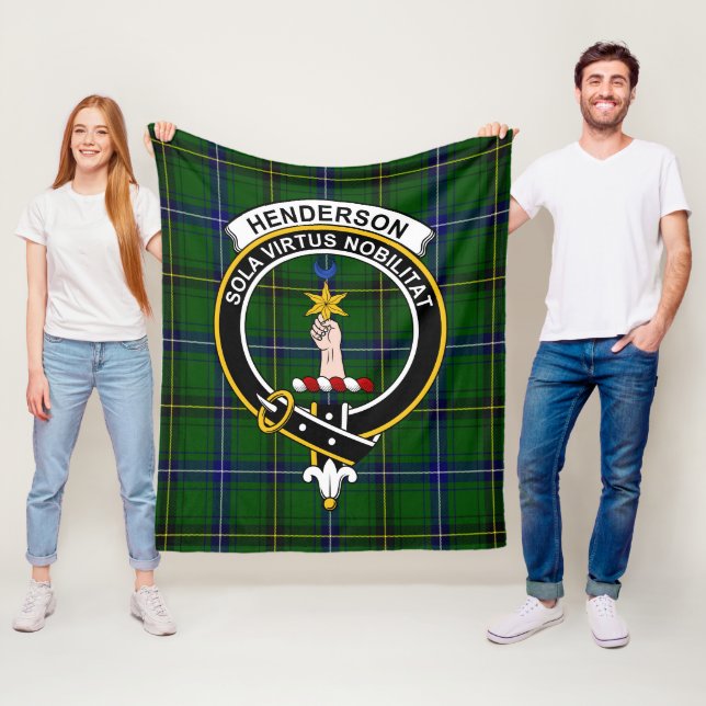 Manta Polar Clan Henderson Modern Tartan Plaid (In situ)