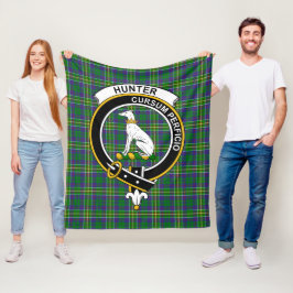 Manta Polar Clan Hunter de Hunterston Tartan Plaid