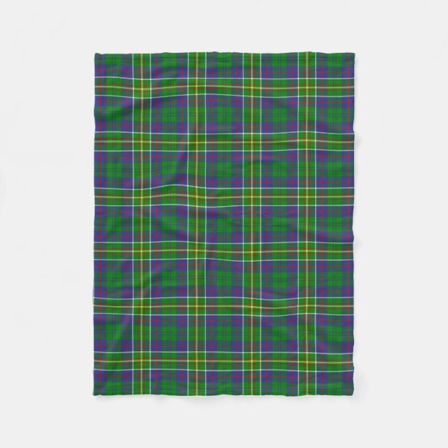 Manta Polar Clan Hunter Tartán Plaid (Anverso)