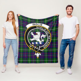 Manta Polar Clan Inglis Modern Tartan Plaid