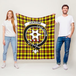 Manta Polar Clan Jardine Yellow Tartan Plaid