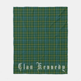 Manta Polar Clan Kennedy Tartan Fleece Blanket