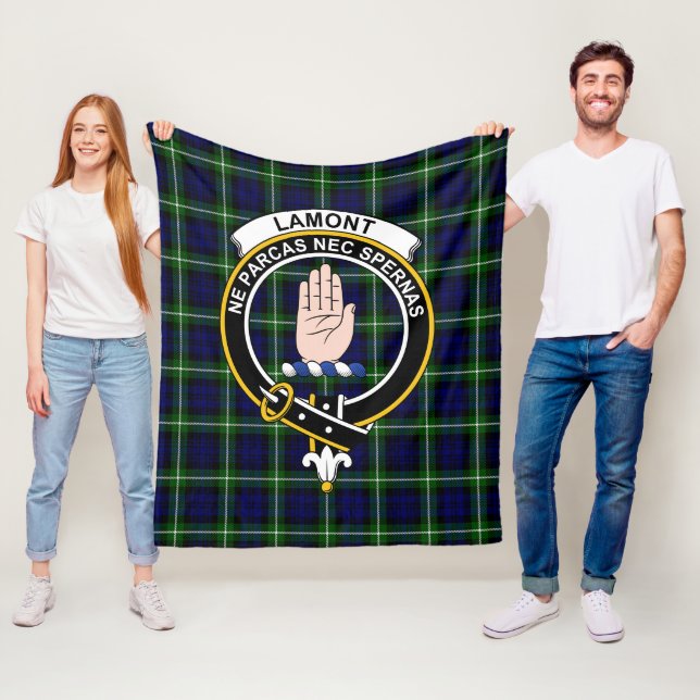 Manta Polar Clan Lamont Modern Tartan Plaid (In situ)