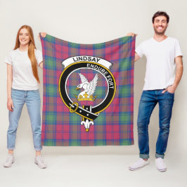 Manta Polar Clan Lindsay Ancient Tartan Plaid