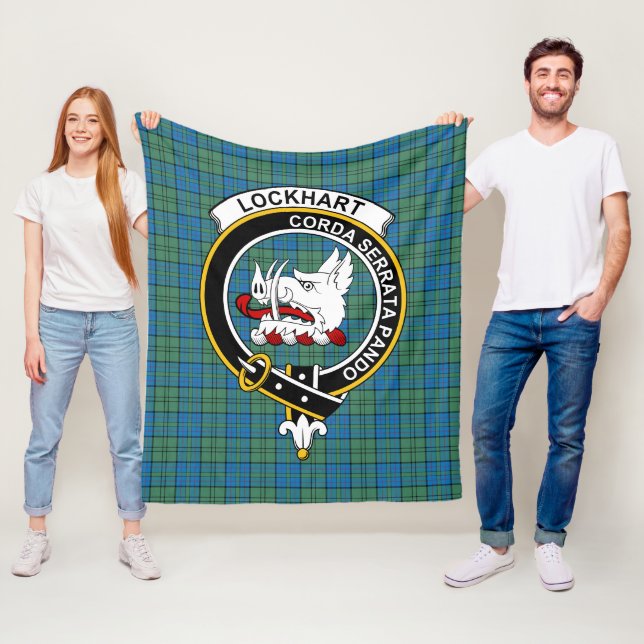 Manta Polar Clan Lockhart Antient Tartan Plaid (In situ)