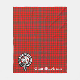 Manta Polar Clan MacBean Escudo Badge & Tartán