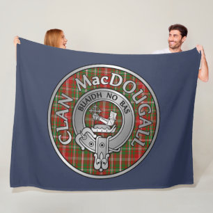 Manta Polar Clan MacDougall Escudo y Tartán