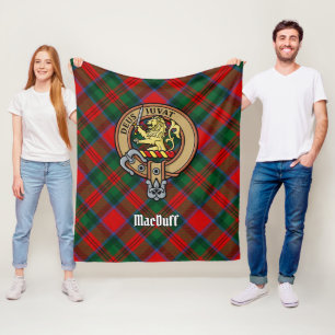 Manta Polar Clan MacDuff Escudo sobre Tartán
