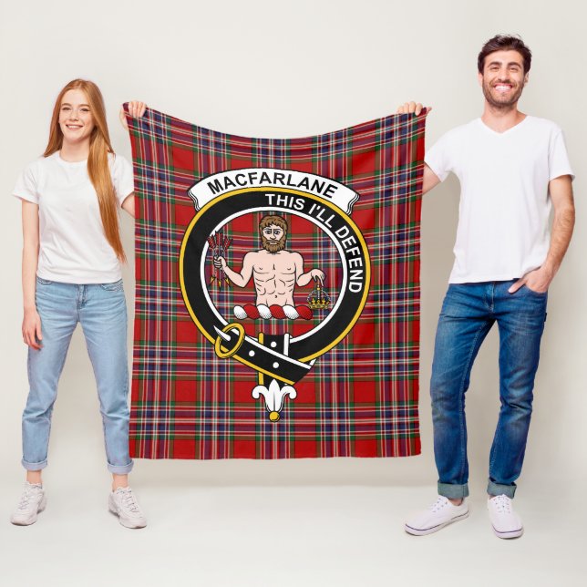 Manta Polar Clan MacFarlane Tartan Plaid (In situ)