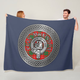 Manta Polar Clan MacKinnon Escudo & Tartan Knot Fleece Blanket