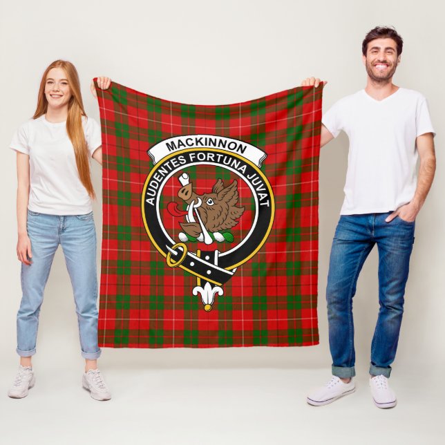 Manta Polar Clan MacKinnon Tartan Plaid (In situ)