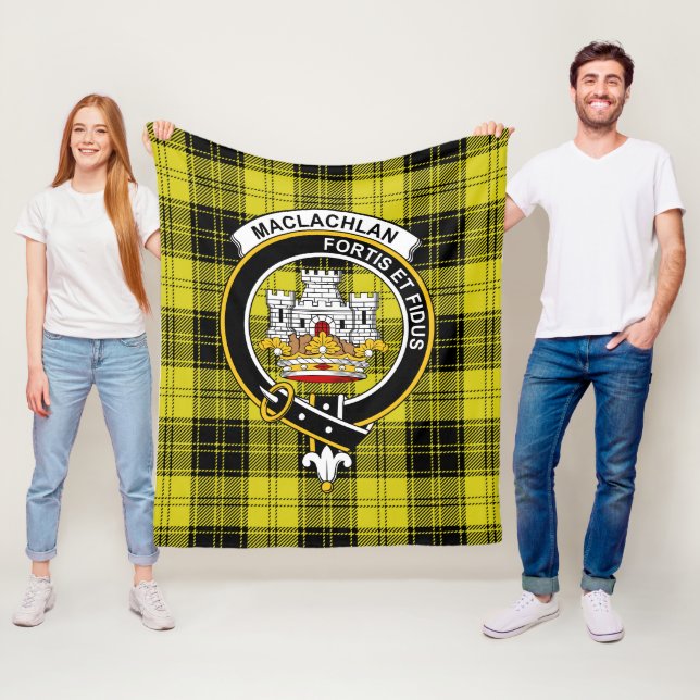 Manta Polar Clan MacLachlan Tartan Plaid (In situ)
