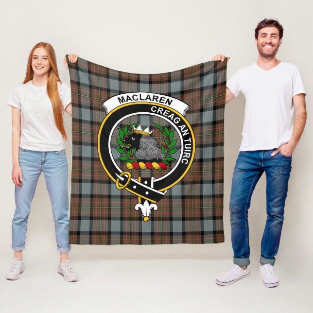 Manta Polar Clan MacLaren Weathered Tartan Plaid (In situ)