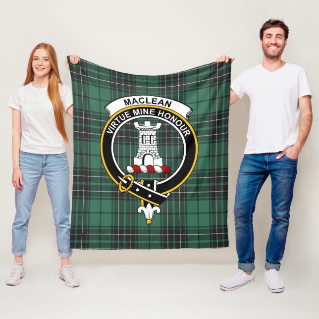 Manta Polar Clan MacLean Hunting Ancient Tartan Plaid (In situ)