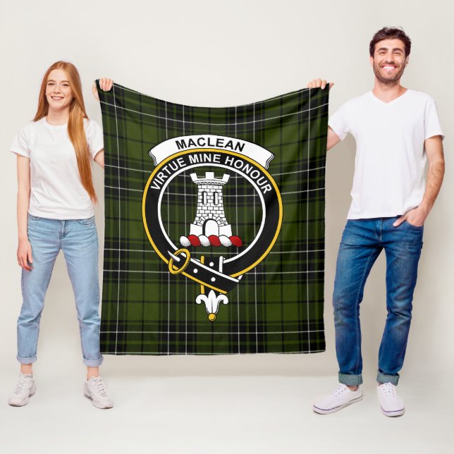 Manta Polar Clan MacLean Hunting Tartan Plaid (In situ)