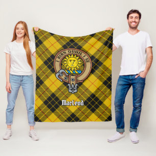 Manta Polar Clan MacLeod de Lewis Escudo sobre Tartán