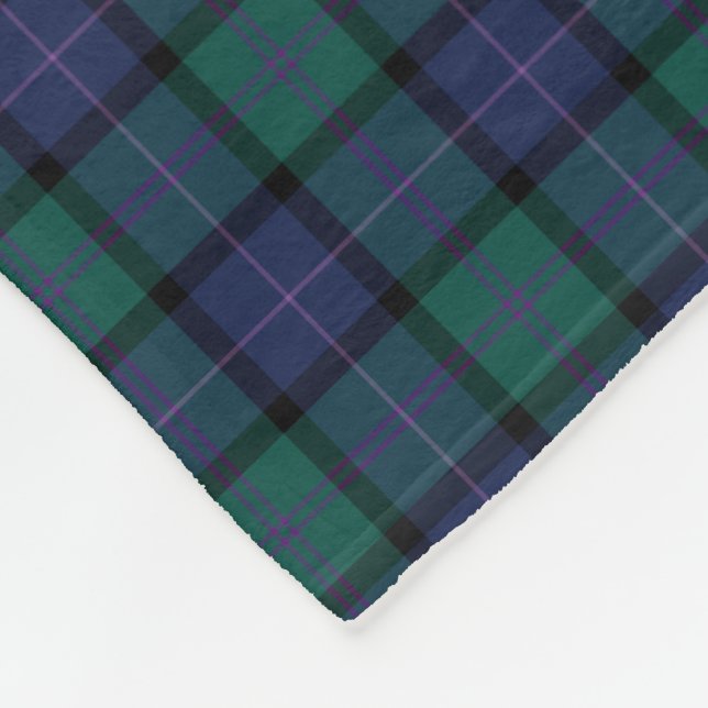 Manta Polar Clan MacThomas Tartan Scottish Plaid (Esquina)