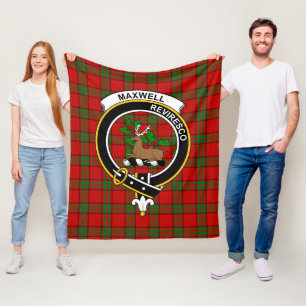 Manta Polar Clan Maxwell Red Tartan Plaid