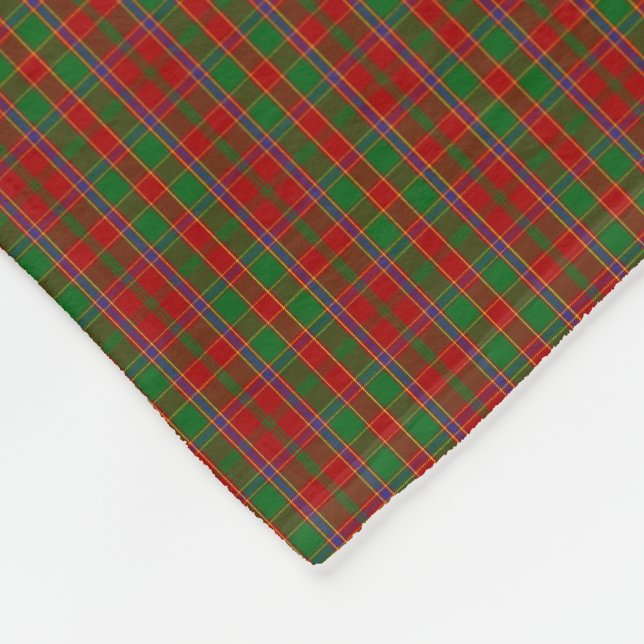 Manta Polar Clan Monro Tartan (Esquina)