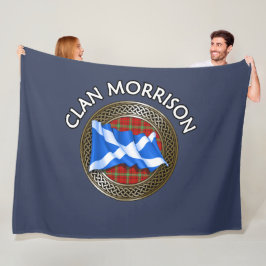 Manta Polar Clan Morrison Tartan Knot & Flag