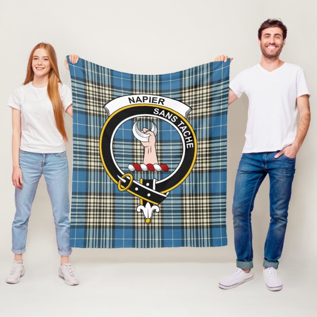 Manta Polar Clan Napier Tartan Plaid (In situ)