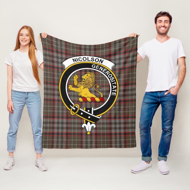 Manta Polar Clan Nicolson Hunting Weathered Tartan Plaid (In situ)