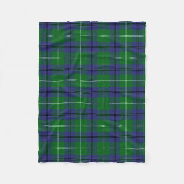 Manta Polar Clan Oliphant Tartán Plaid (Anverso)