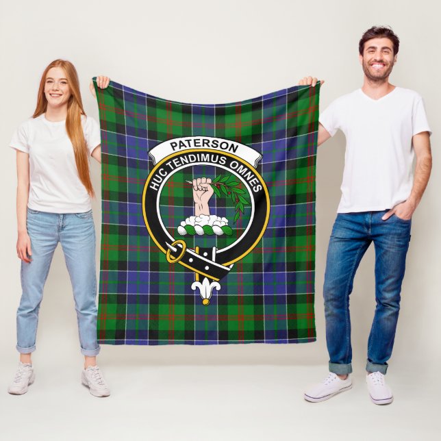 Manta Polar Clan Paterson Ancient Tartan Plaid (In situ)