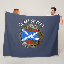 Manta Polar Clan Scott Tartan Knot & Flag