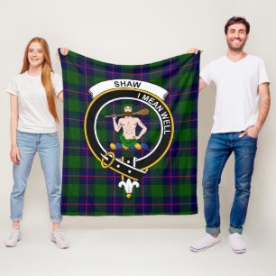 Manta Polar Clan Shaw De Sauchie Tartán Moderno A Cuadros