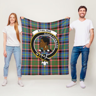 Manta Polar Clan Stirling (de Keir) Tartan Plaid