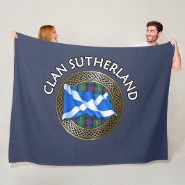 Manta Polar Clan Sutherland Tartan Knot & Flag