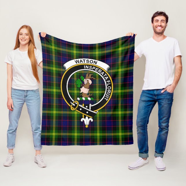 Manta Polar Clan Watson Modern Tartan Plaid (In situ)