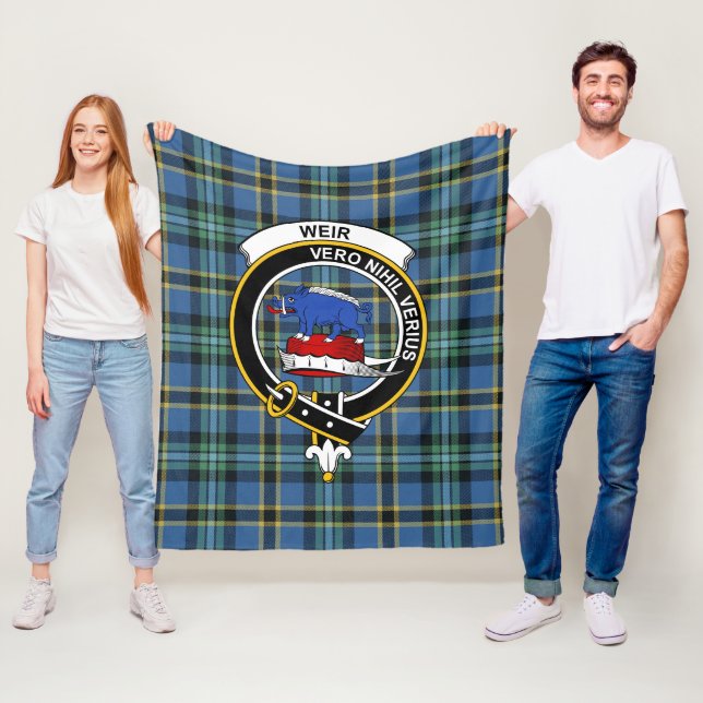 Manta Polar Clan Weir Tartan Plaid (In situ)