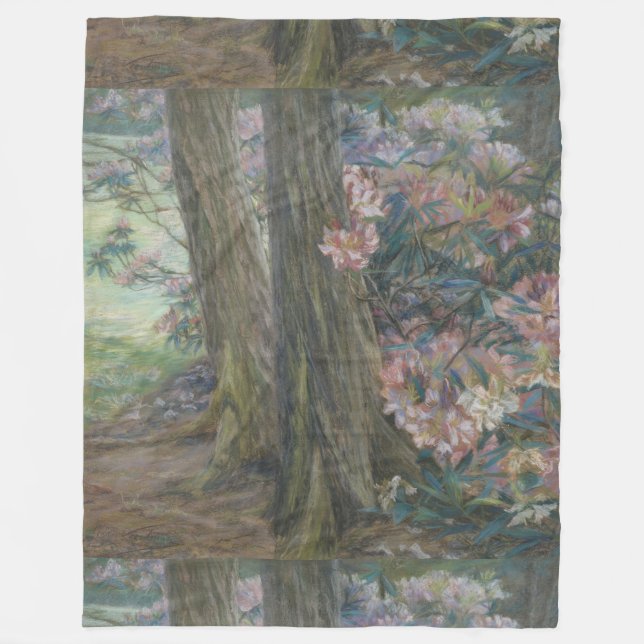 Manta Polar Clara Voortman Rhododendron Bush en un jardín (Anverso)