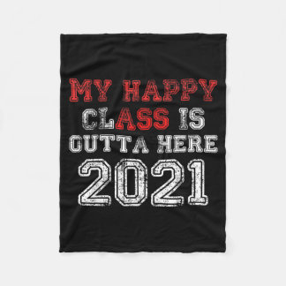 Manta Polar Clase feliz se acabó 2021 camiseta divertida